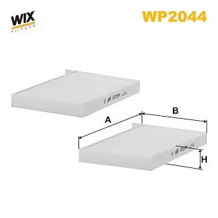 Filtrs, Salona telpas gaiss WIX WP2044