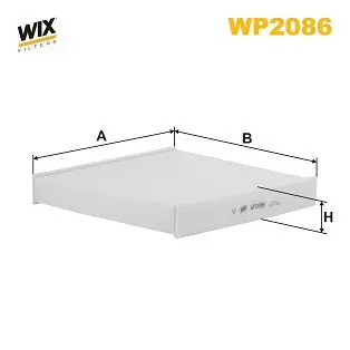 Filtrs, Salona telpas gaiss WIX WP2086