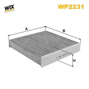 Filter, cabin air WIX WP2231