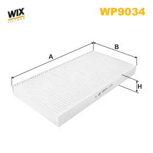 Filtrs, Salona telpas gaiss WIX WP9034