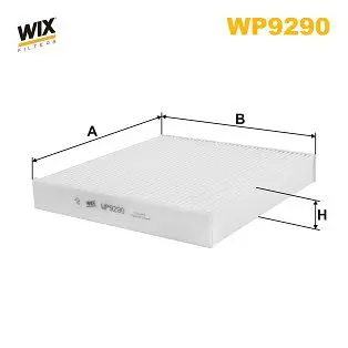Filtrs, Salona telpas gaiss WIX WP9290