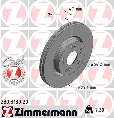 Bremžu diski ZIMMERMANN 280318920