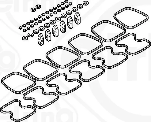 Handler.Part Gasket set, cylinder head cover Elring 087299 1