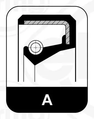 Handler.Part Shaft seal, crankshaft Elring 040606 2