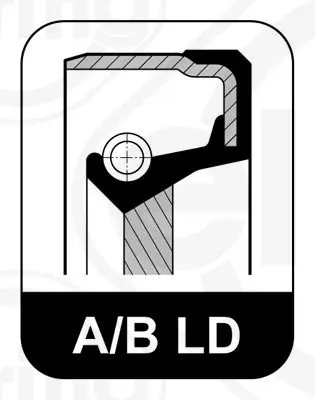 Handler.Part Shaft seal, manual transmission main shaft Elring 141950 1