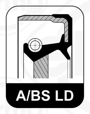 Handler.Part Shaft seal, crankshaft Elring 590797 2