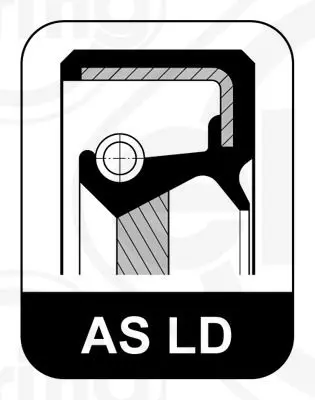 Handler.Part Shaft seal, crankshaft Elring 589520 2