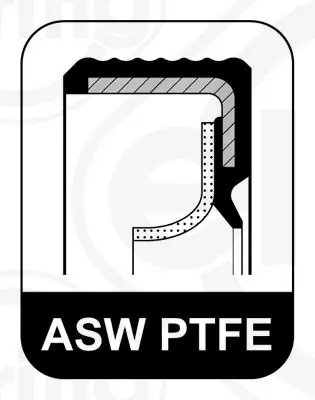 Handler.Part Shaft seal, crankshaft Elring 263600 2