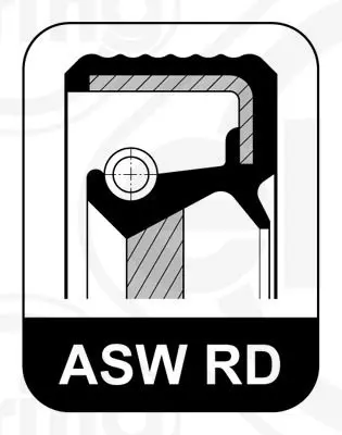 Handler.Part Shaft seal, camshaft Elring 508544 2