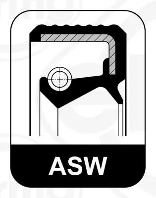 Handler.Part Shaft seal, differential Elring 228480 2