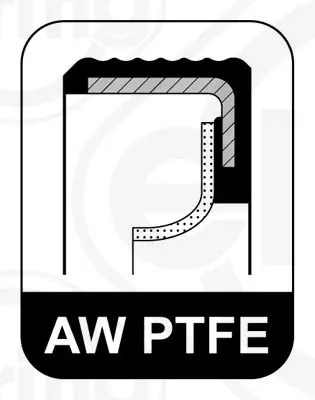 Handler.Part Shaft seal, crankshaft Elring 302170 2