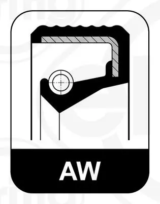 Handler.Part Shaft seal, crankshaft Elring 282200 1