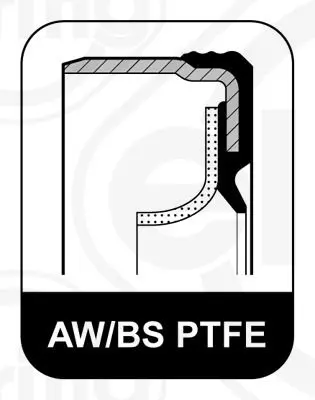 Handler.Part Shaft seal, crankshaft Elring 503209 2