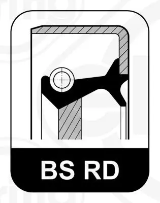 Handler.Part Shaft seal, differential Elring 587991 1