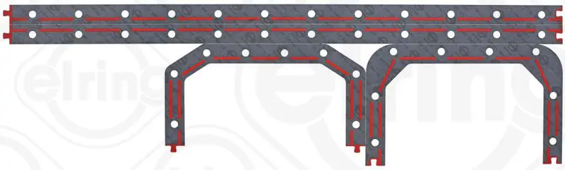 Handler.Part Gasket, wet sump Elring 455690 1