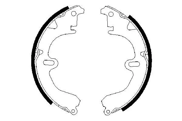 Handler.Part Brake shoe set Bosch 0986487203 1