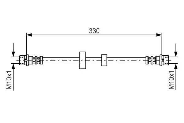 Handler.Part Brake hose Bosch 1987476411 1