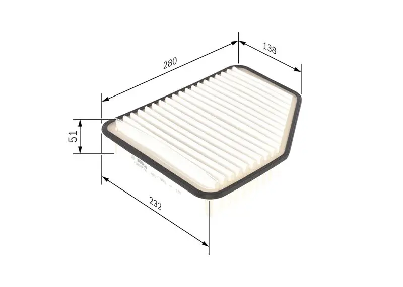 Handler.Part Air filter Bosch F026400162 5