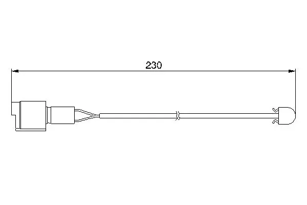 Handler.Part Warning contact, brake pad wear Bosch 1987474910 1