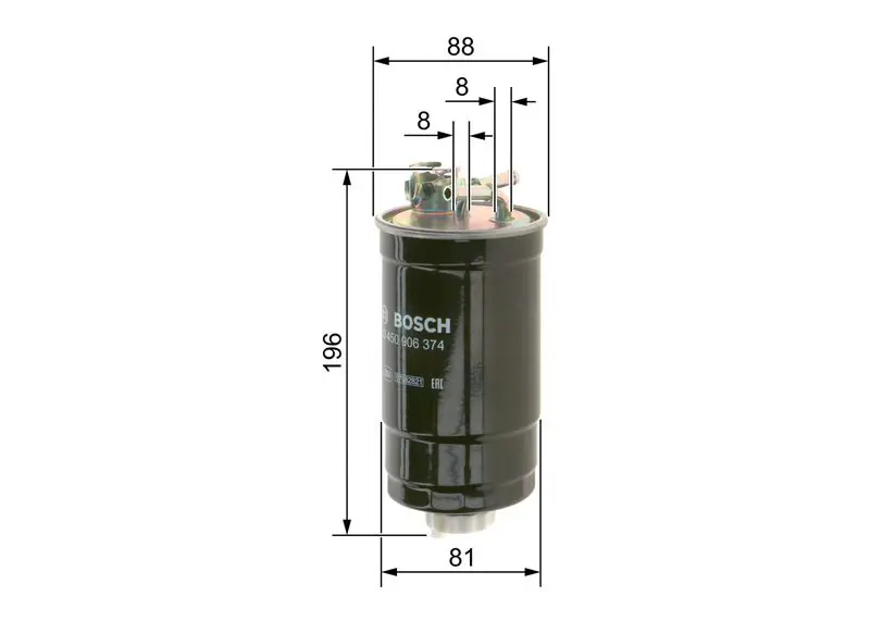 Handler.Part Fuel filter Bosch 0450906374 5