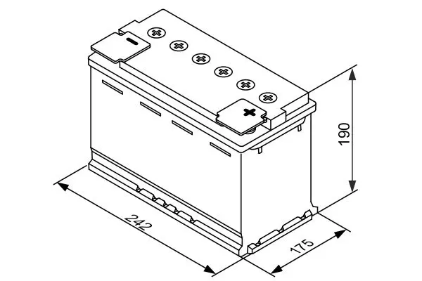 Handler.Part Starter battery Bosch 0092S60050 2