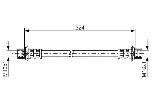 Handler.Part Brake hose Bosch 1987481016 1