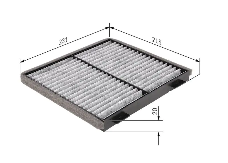 Handler.Part Filter, interior air Bosch 1987432363 5