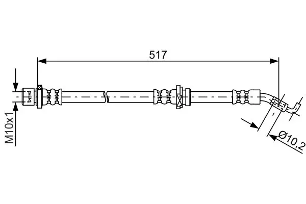 Handler.Part Brake hose Bosch 1987481813 5