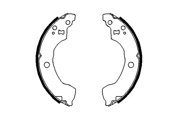 Handler.Part Brake shoe set Bosch 0986487691 2