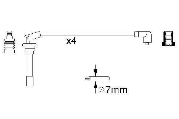 Handler.Part Ignition cable kit Bosch 0986356867 5