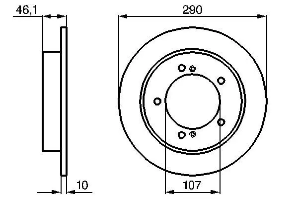 Handler.Part Brake disc Bosch 0986478539 5