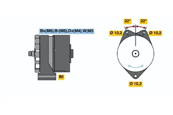 Handler.Part Alternator Bosch 0120488232 1