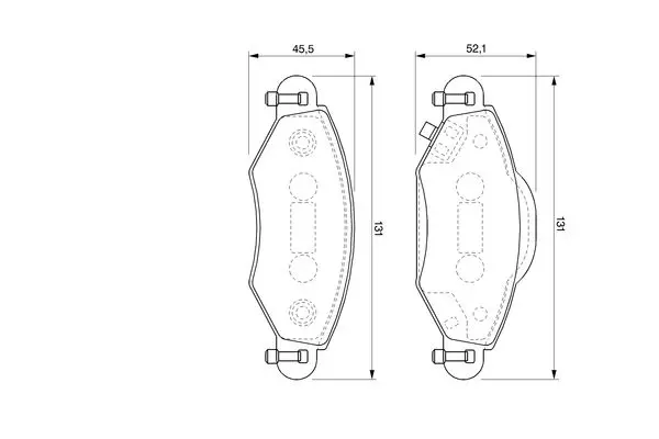 Handler.Part Brake pad set, disc brake Bosch 0986424788 5