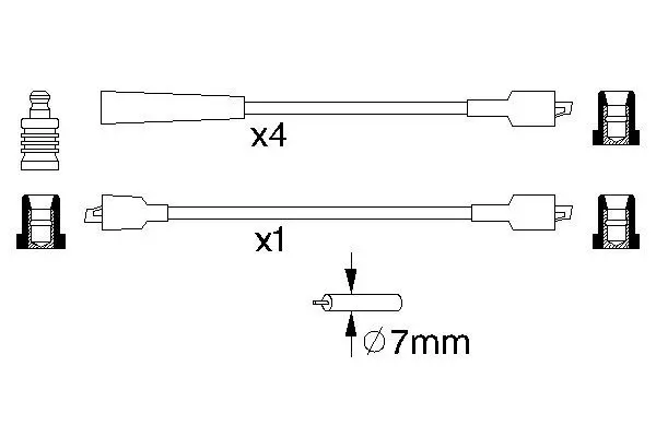 Handler.Part Ignition cable kit Bosch 0986356855 5