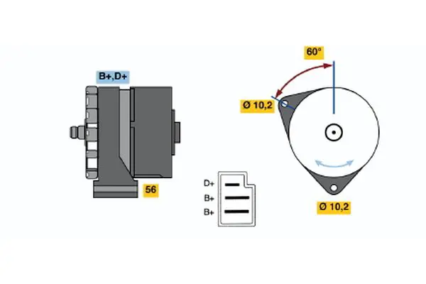 Handler.Part Alternator Bosch 0120489935 1