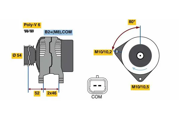 Handler.Part Alternator Bosch 0986048360 1