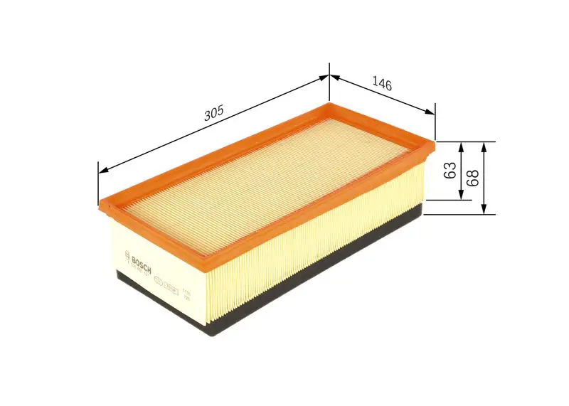 Handler.Part Air filter Bosch F026400121 5