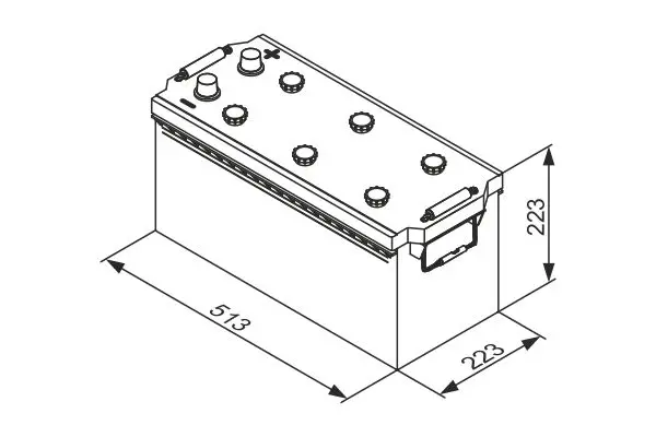 Handler.Part Starter battery Bosch 0092T30770 5