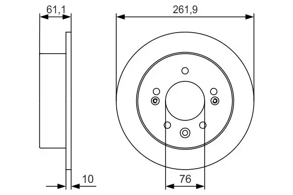 Handler.Part Brake disc Bosch 0986479R09 5