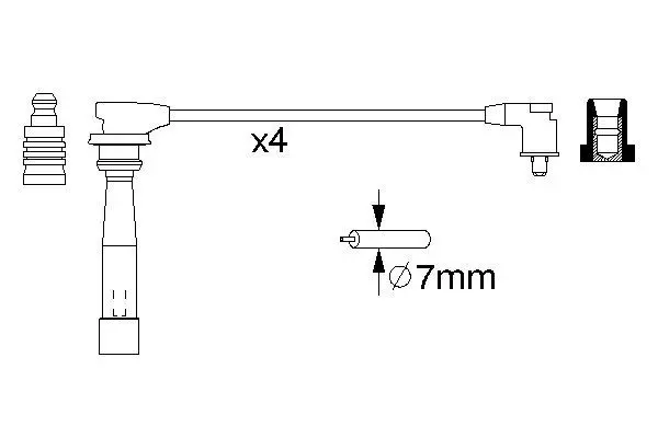 Handler.Part Ignition cable kit Bosch 0986356989 1