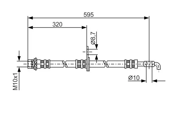 Handler.Part Brake hose Bosch 1987476250 1