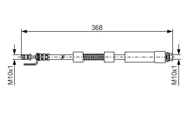 Handler.Part Brake hose Bosch 1987476059 1