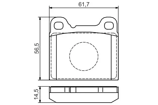 Handler.Part Brake pad set, disc brake Bosch 0986495141 1