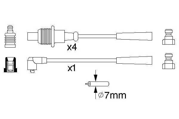 Handler.Part Ignition cable kit Bosch 0986356863 5