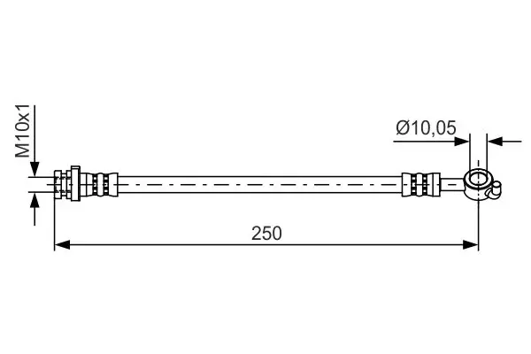 Handler.Part Brake hose Bosch 1987481435 1