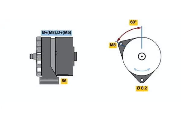 Handler.Part Alternator Bosch 0120489362 1