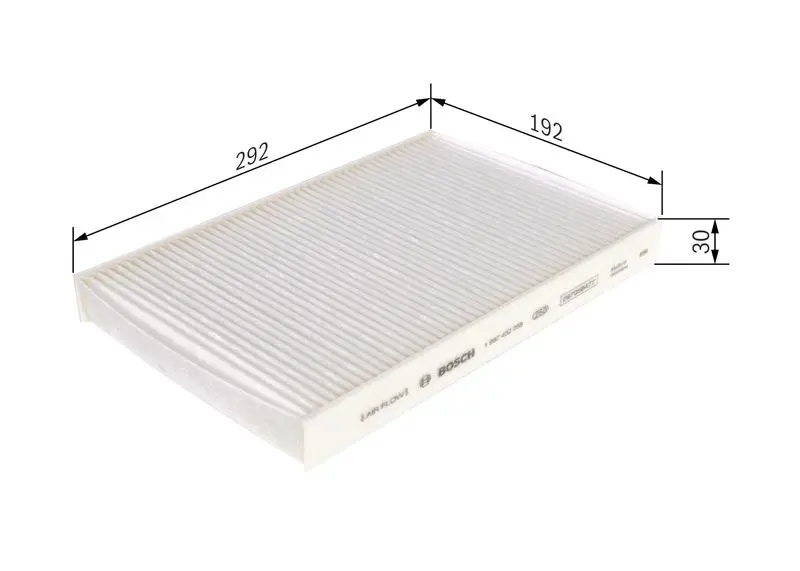 Handler.Part Filter, interior air Bosch 1987432258 5