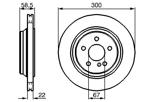 Handler.Part Brake disc Bosch 0986478473 5