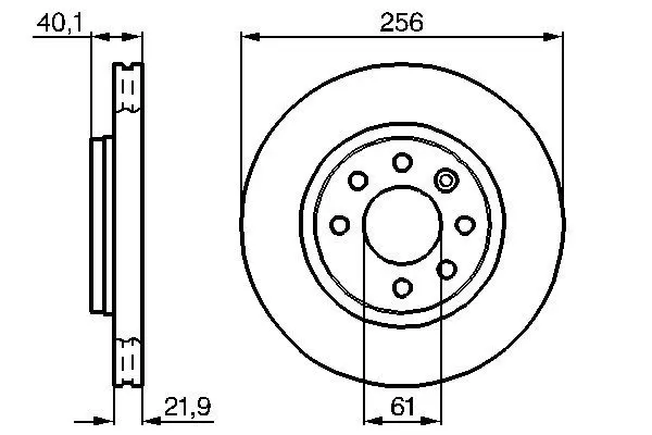 Handler.Part Brake disc Bosch 0986478431 1