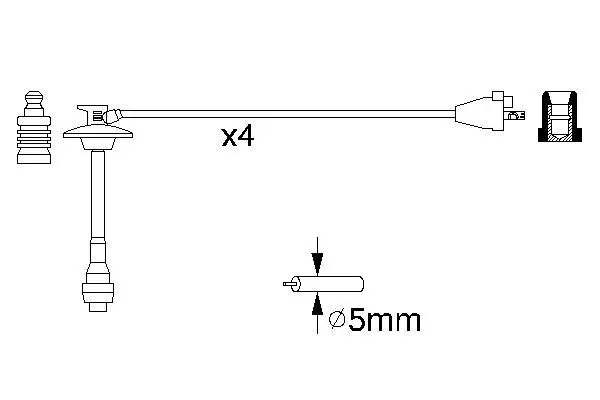 Handler.Part Ignition cable kit Bosch 0986356923 5